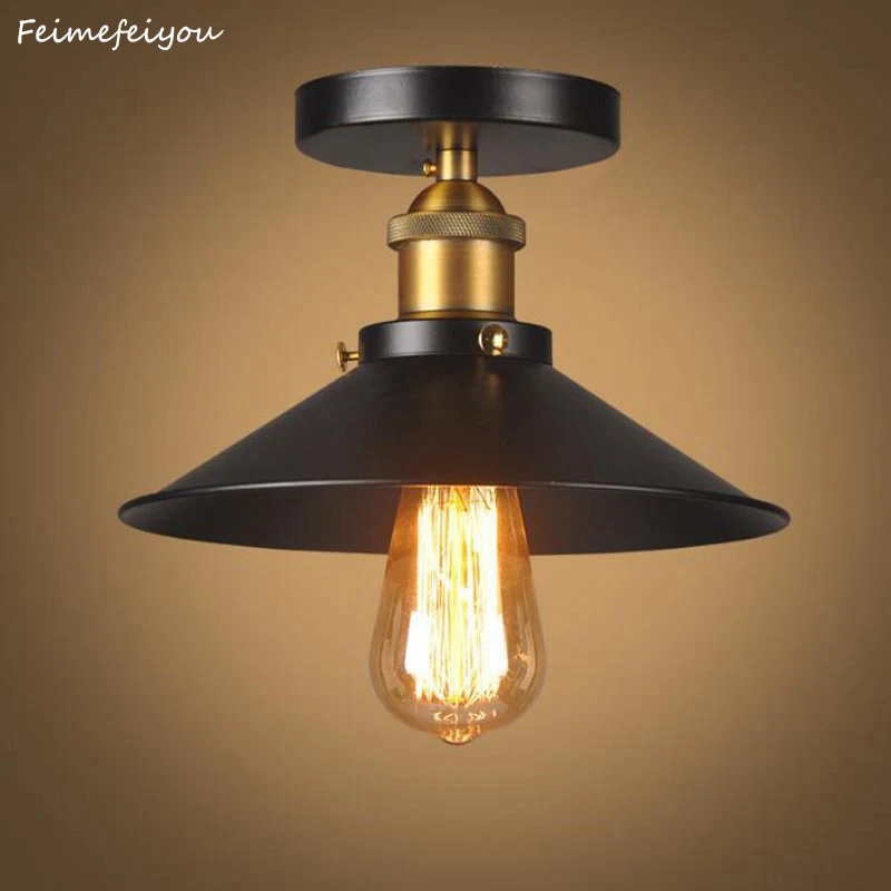 

Industrial Vintage Loft Ceiling Lamp Corridor Dining Bar Indoor Lighting For Home Living Room Decoration Art Deco Ceiling Lights