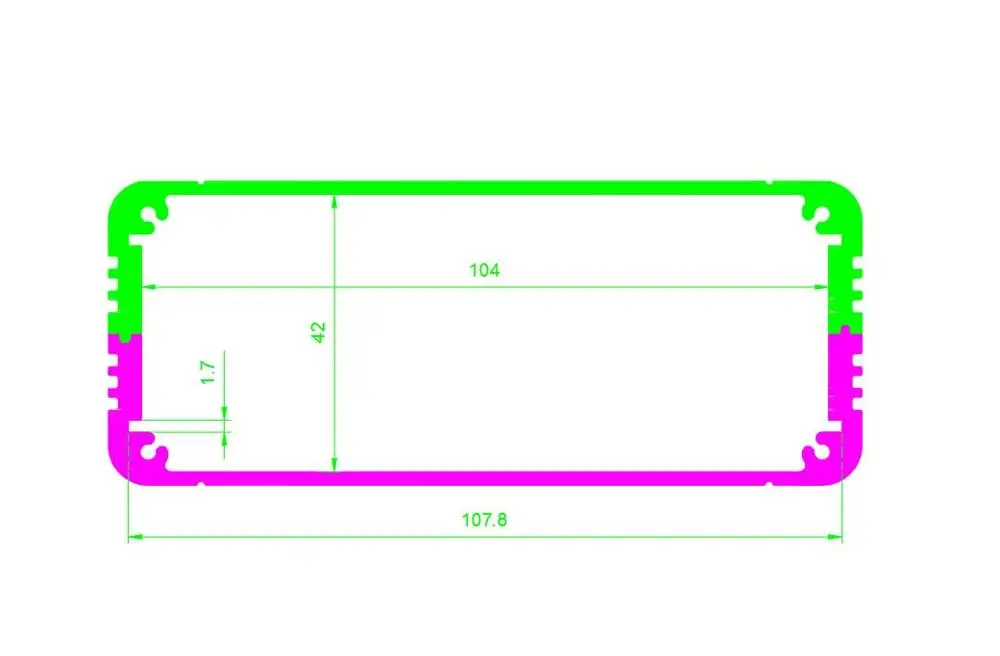 Новый полностью алюминиевый корпус ЦАП 1105, мини-корпус усилителя, корпус усилителя мощности, коробка «сделай сам»