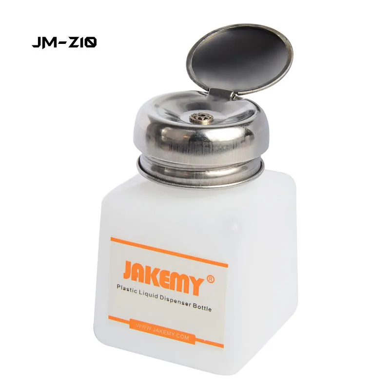 JAKEMY JM-Z10 120ML JM-Z11 180ML Portable Plastic Liquid Dispenser Bottle Alcohol Pump Dispenser for PCB Cleaning