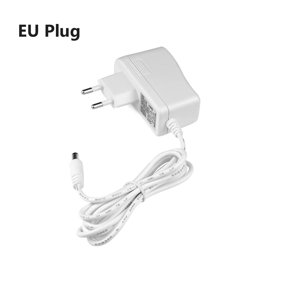 Imagem -02 - Universal Lighting Transformer Power Supply Adaptador Branco Output Caliber Charger dc 12 v 2a 3a 5a 7a 5.5x2.1 mm eu us