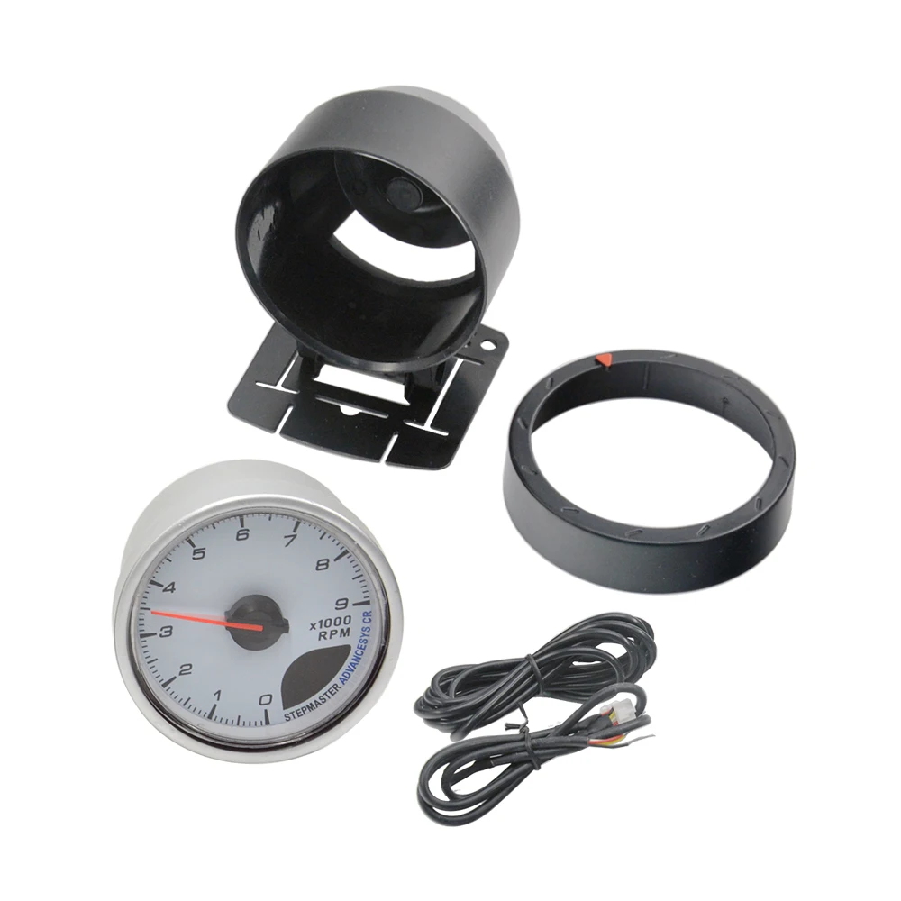 Dragon 60mm Auto Car Meter Boost Water Temp Oil Temperature Pressure Tachometer Volt Air Fuel Exhaust GAS RPM White Face Gauge