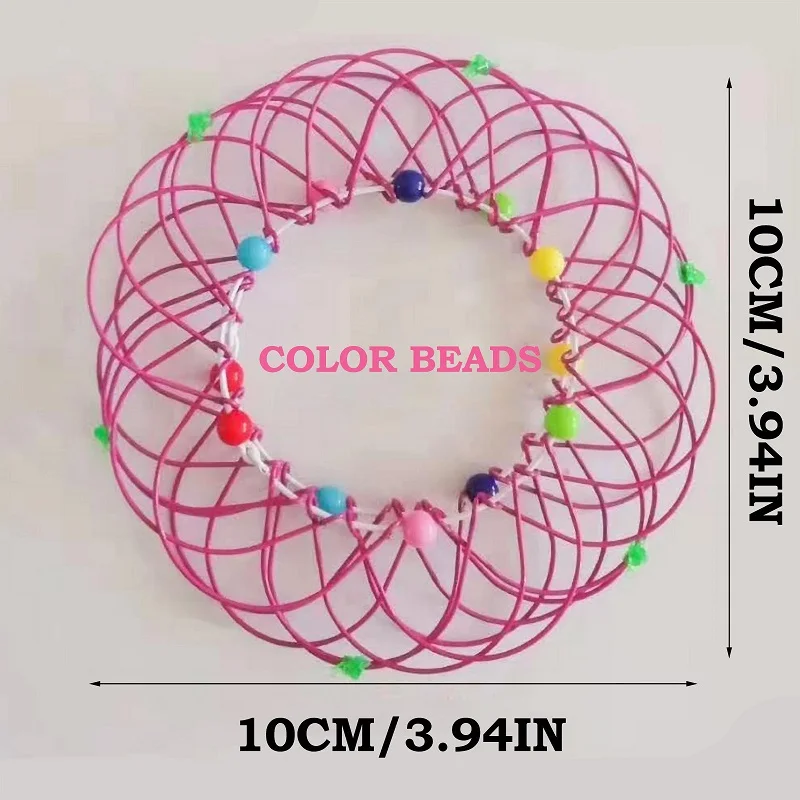 Children's Variety Flower Basket Toy Decompression Gift Flexible Magic Mandala Thirty-six Soft Steel Ring Fingertip Ornaments