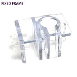 Aquarium lily tube filter acrylic fixing clip, translucent acrylic aquarium wall fixing frame, used to fix the water pipe filter