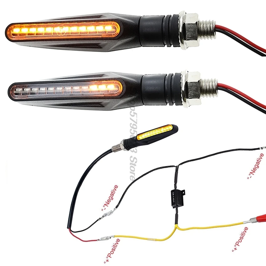 decoder LED Motorcycle Turn signals light For Led Motorbike Led Turn Signal Royal Enfield Classic 350 Virago 535 Xv535 Vn1500