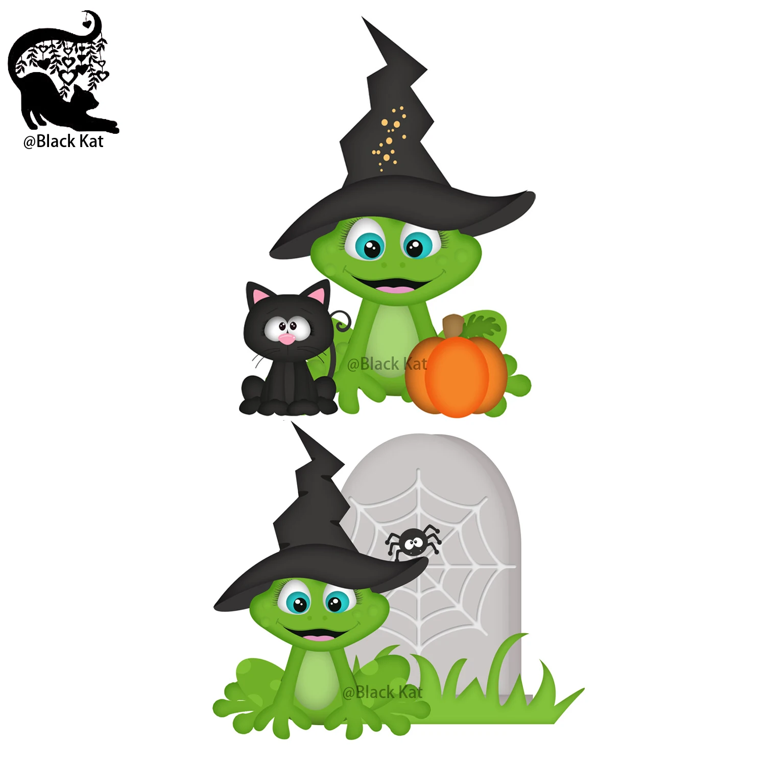 Halloween Spider Grave Magic Frog Metal Cutting Dies Trick or Treat Tomb Witch Animals Dies DIY Scrapbook Gift Card Craft