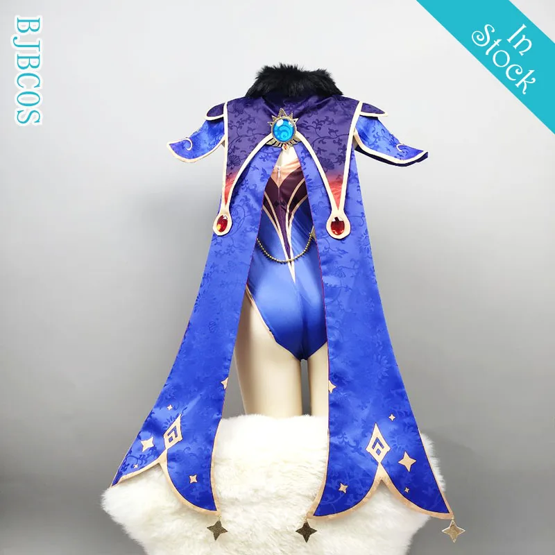 Game Genshin Impact Mona Megistus Astral Reflection Cosplay Costume Cute Enigmatic Astrologer Bodysuit