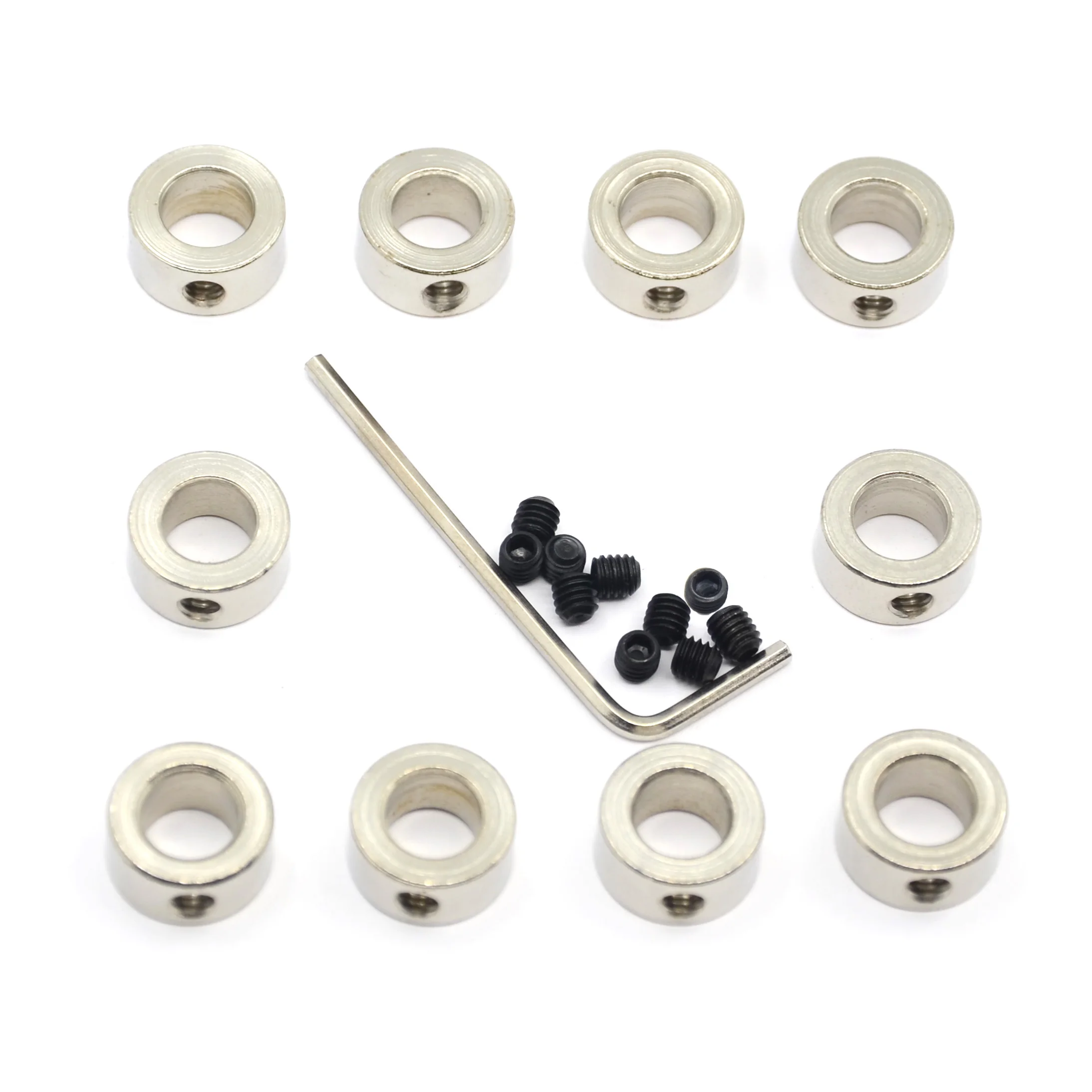 10PCS/Pack 8mm Shaft Lock Collar T8 Lead Screw Lock Ring Stainless Steel Material  Isolation Apply for 3D Printer Accessories