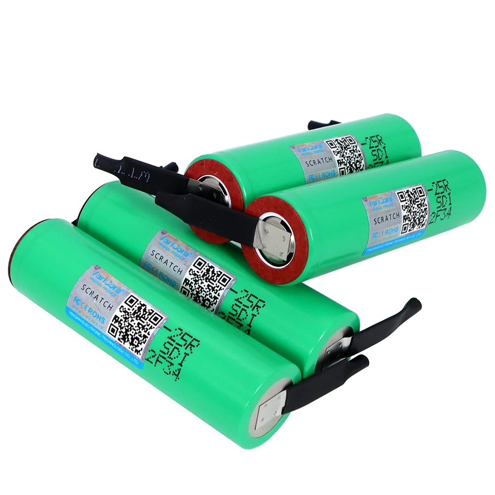 1-10PCS VariCore original 18650 2500mAh Battery INR1865025R 3.6 V Discharge 20A Dedicated Battery Power + DIY Nickel