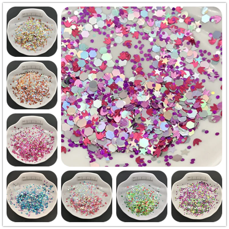 30g 1mm 3mm Ultrathin Loose Sequins Glitter Paillettes For DIY Nail Craft,Makeup, Wedding Decoration confetti