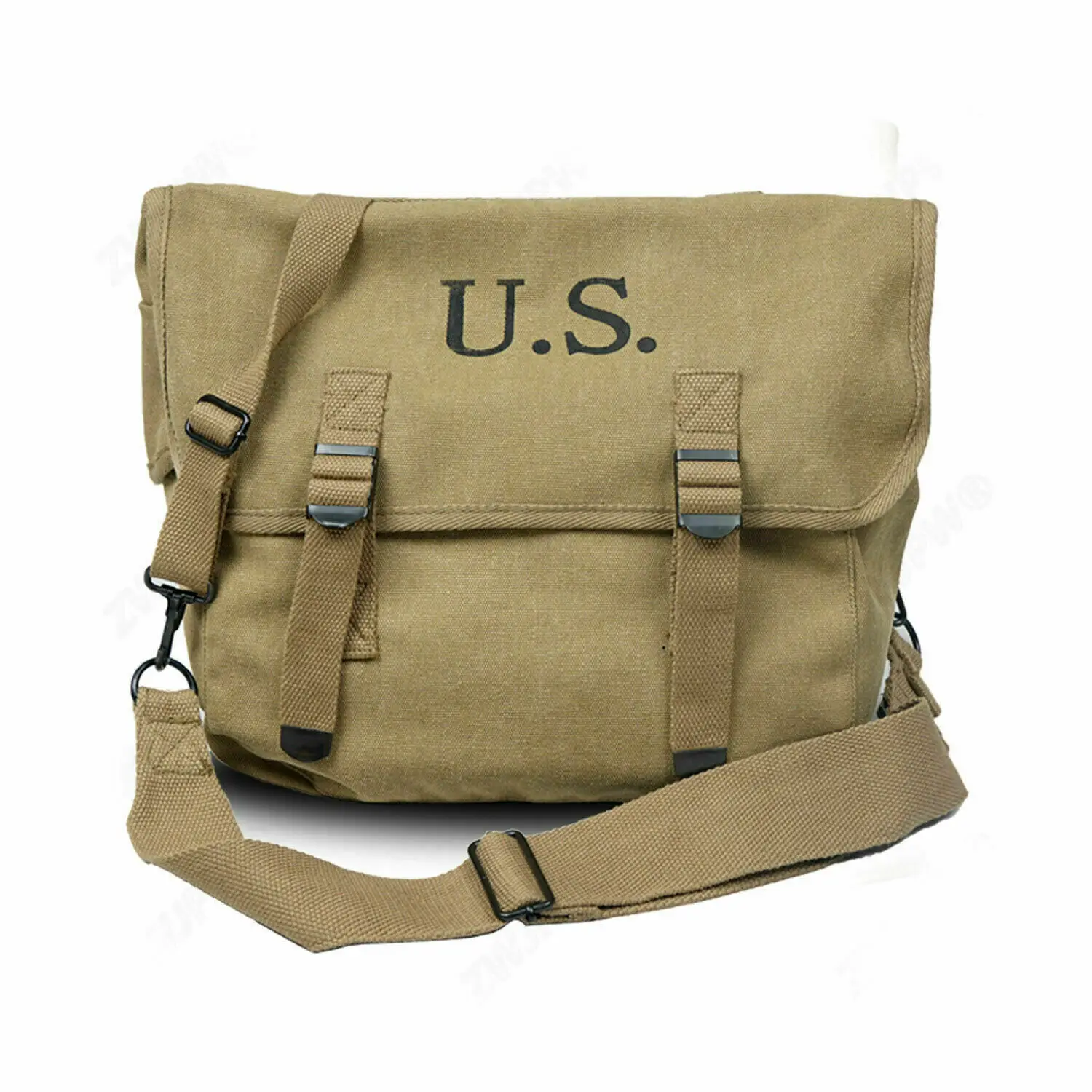 tomwang2012. MILITARY War Reenactments WWII US ARMY M-1936 MUSETTE FIELD BAG BACK PACK HAVERSACK