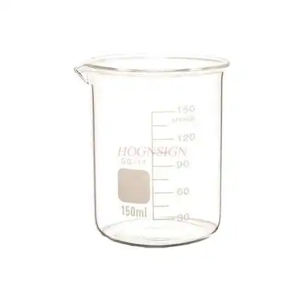 Glass beaker 150ml heat-resistant laboratory medical heat-resistant glass measuring cup with scale