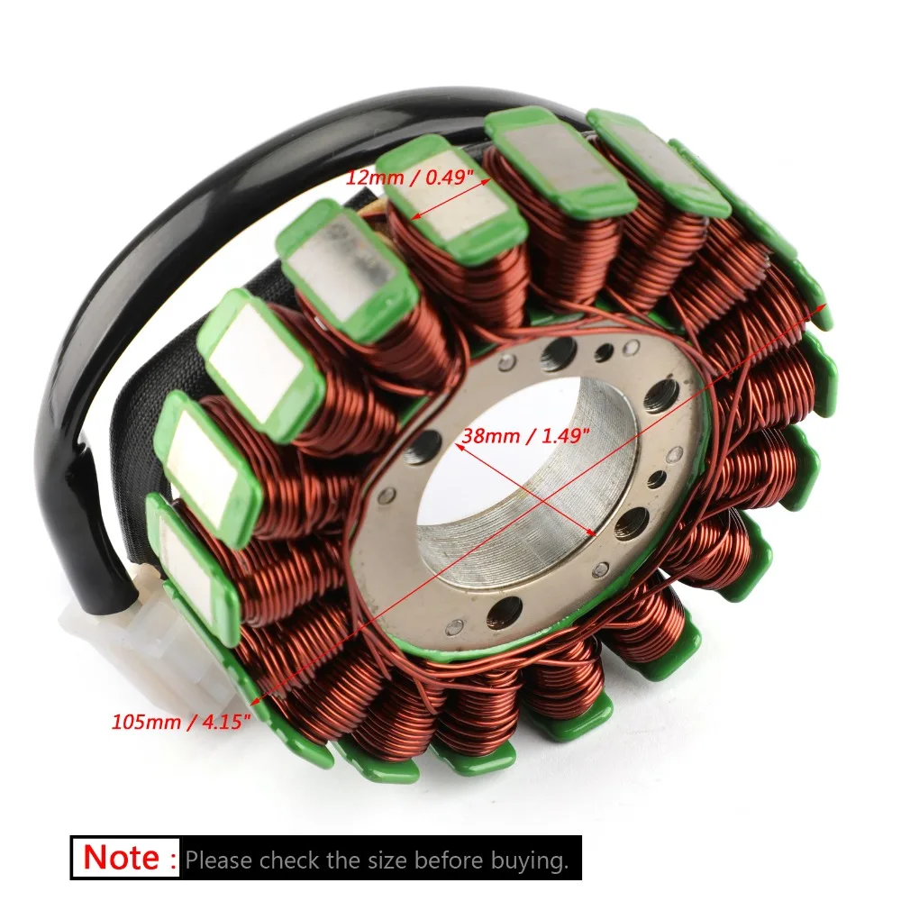 Areyourshop Motorcycle Generator Stator 18 Poles For Yamaha YZF R6 2003-2005 YZF R6S 2006-2009 5SL-81410-00 Motor Accessories