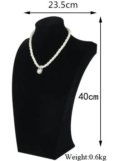 New Arrival luksusowy aksamitny czarny kolor biżuteria uchwyt na naszyjnik wisiorki wyświetlacz Choker stojak stojak pokaż cena hurtowa 5 opcji