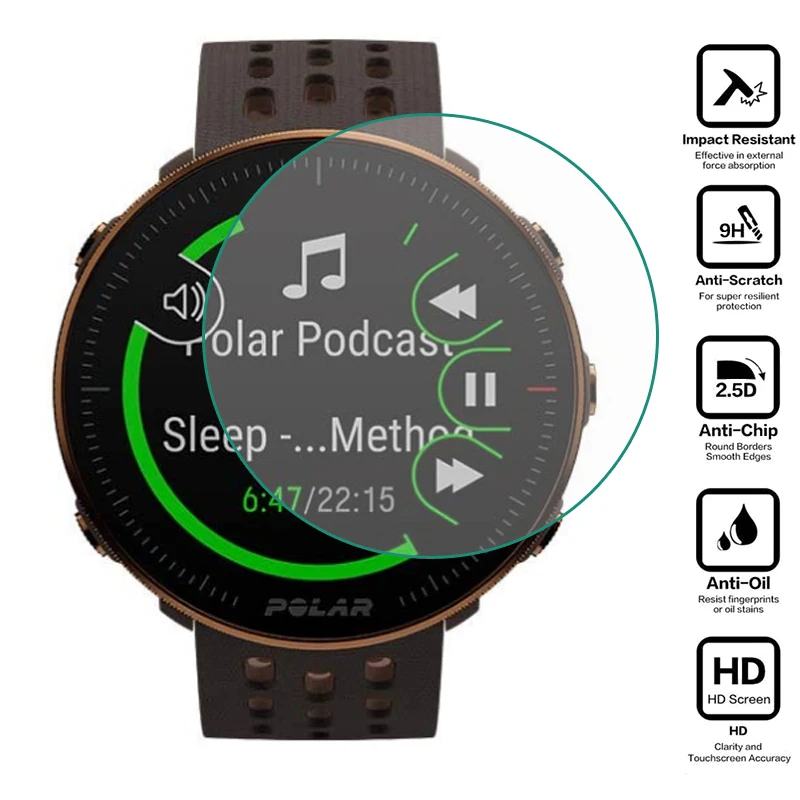 

Tempered Glass Clear Protective Film Guard For Polar Vantage M2 Watch Sport Smartwatch Screen Protector Cover Protection