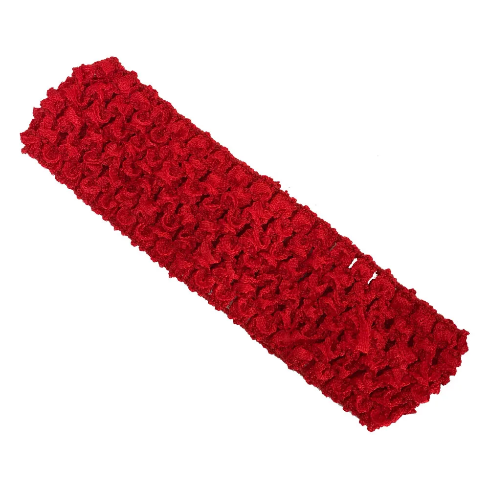 1.5\'\' Baby Girls Crochet Headband Elastic Stretchy Tutu Waistband Baby Hairband Band For Hair Accessories 12pcs per lot