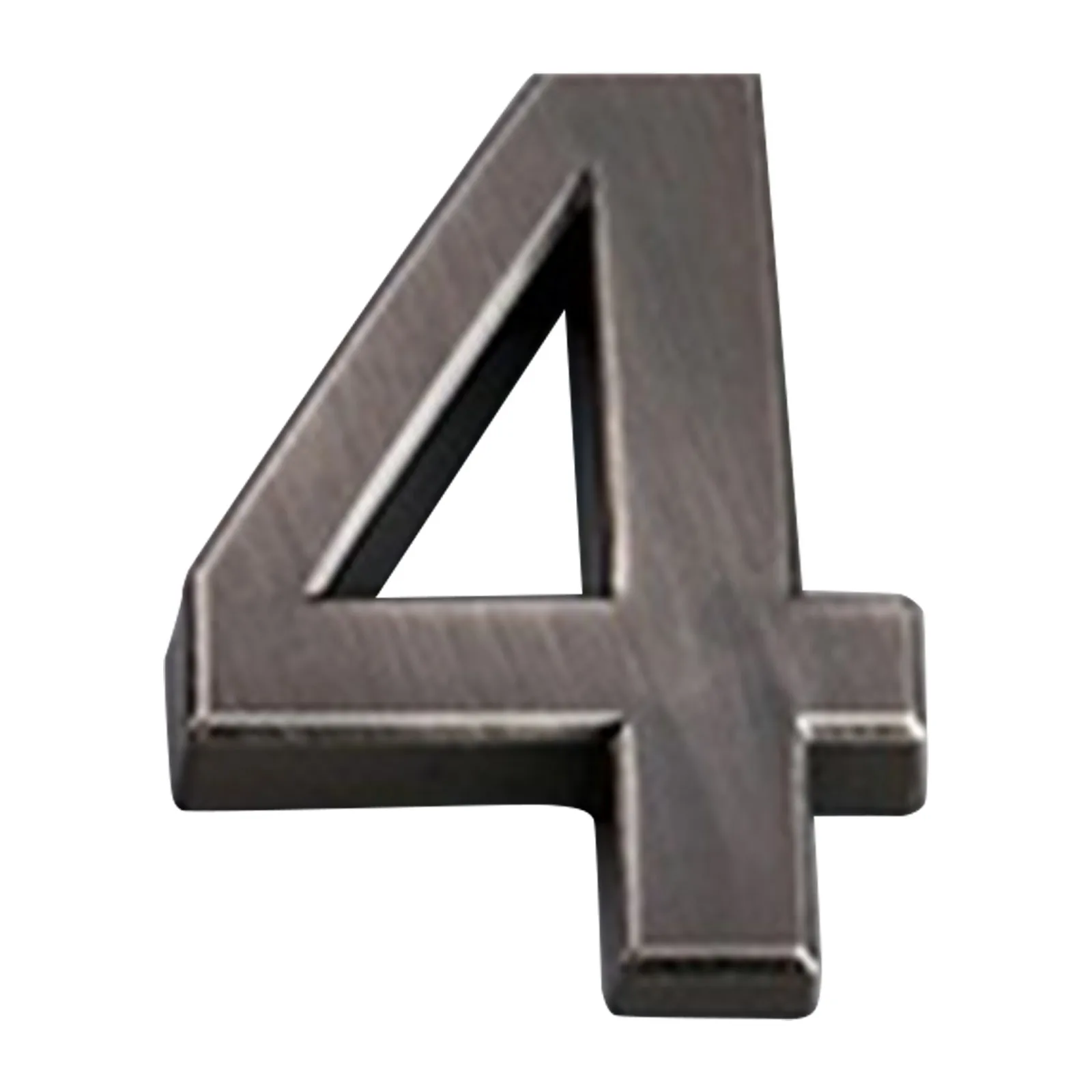 Imitation Metal Decoration House Number Letters Big Modern Door Alphabet Home Outdoor 5CM Black Digital Numbers Address Figurine