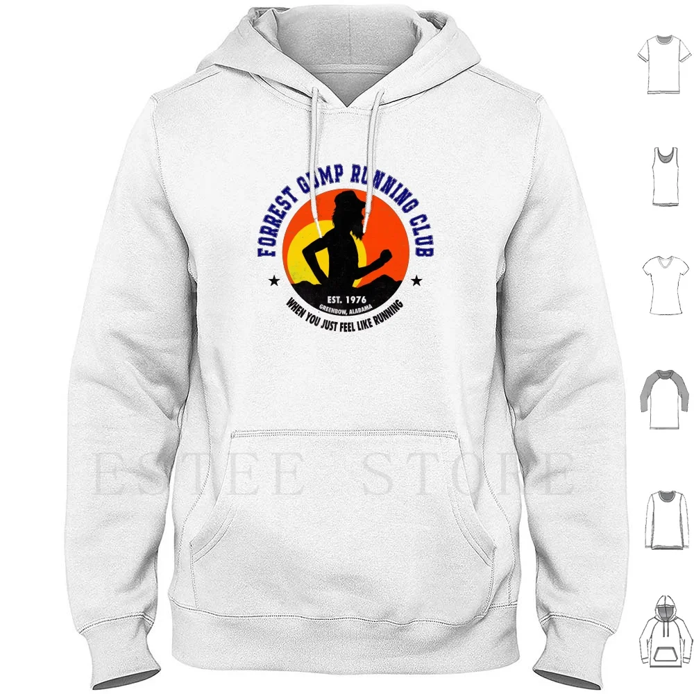 Forrest Gump Running Club sudaderas con capucha Forrest Gump Running Club trotar Excersize Marathon Greenbow 1970 70s Retro