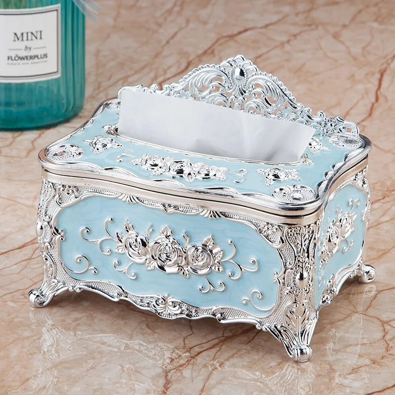 Household kitchen plastic tissue box acrylic napkin holder box simple fashion car tissue box tissue holder living room dining ta