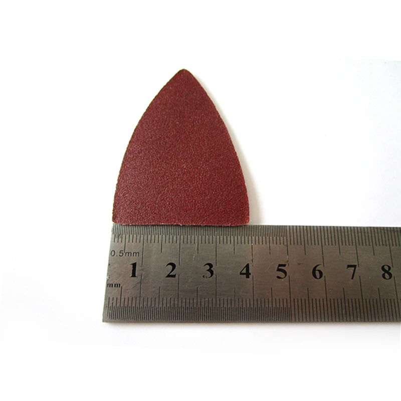 Lijado triangular de 38x52mm, papel de lija seco, grano 60, 80, 100, 120, 180, almohadilla abrasiva, herramientas de pulido, 10-240 Uds.