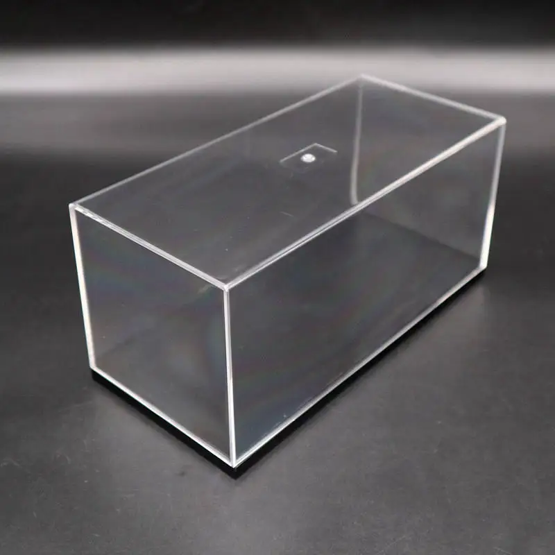 Model Car Acrylic Case Transparent Dustproof with Black Base 1/32 Scale Display Box High Quality 18cm