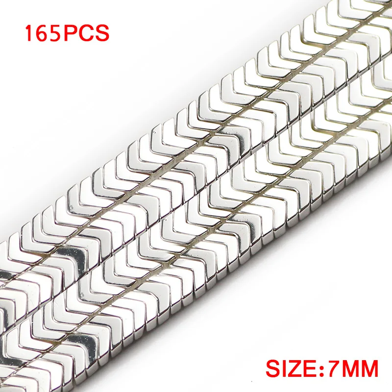 Arrows Shape Hematite Rose Gold Color Natural Stone 7mm Spacer Loose Beads For Jewelry Making 15\'\' Diy Bracelets Accessories