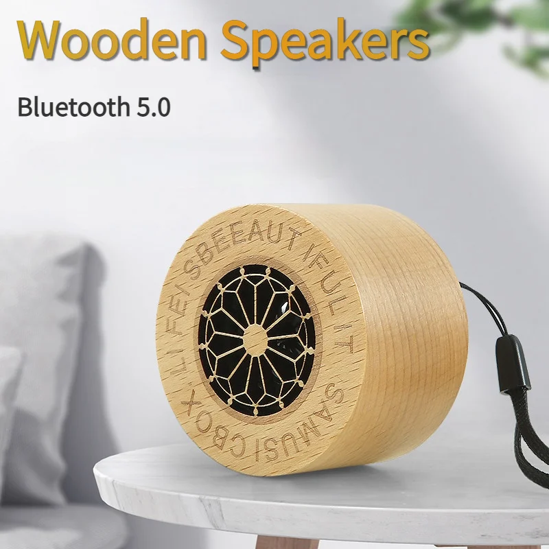 나무 스피커 야외 작은 스피커 무선 스피커 컴퓨터 MP4 오디오 센터 Pc 사운드 박스 Minifit 휴대용 비디오 소비자