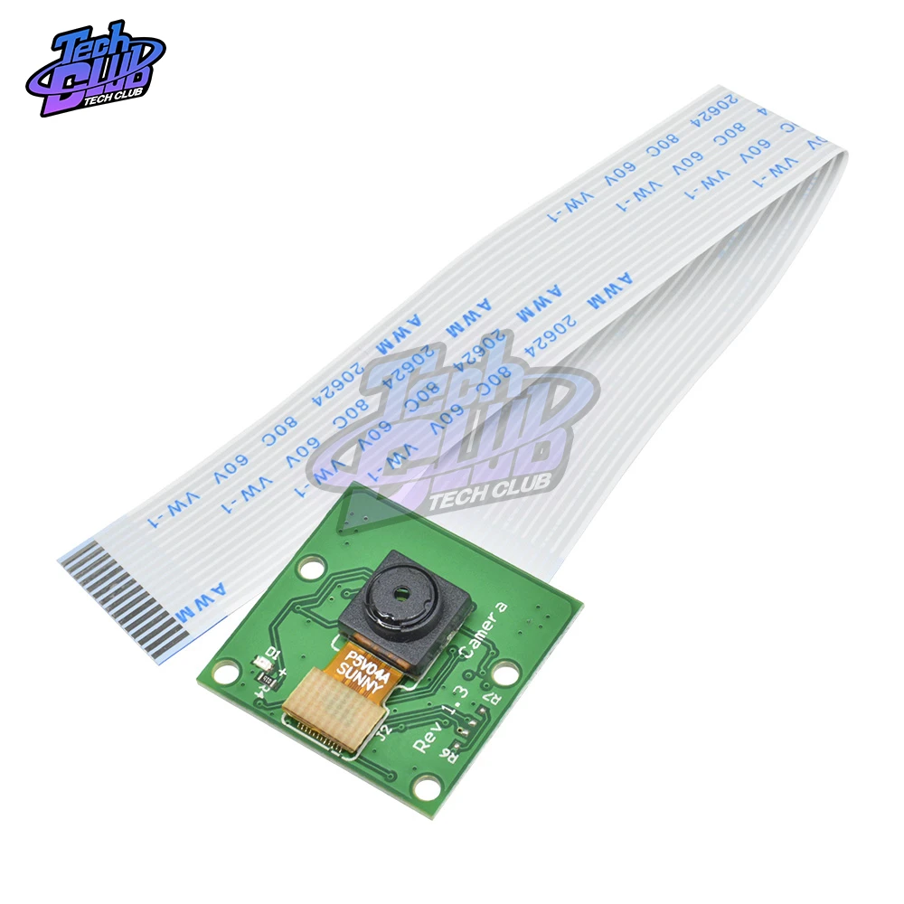 OV5647 5 MP Camera Board Module 1080P+15cm Cable OV5647 Webcam Compatible for Raspberry Pi 3 Model B+ Plus / 3 /2