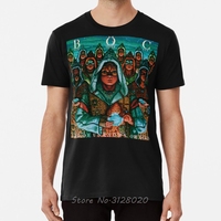 Blue ? Yster Cult - Fire Of Unknown Origin T Shirt Blue ? Yster Cult Boc Blue Oyster Cult Music Rock Classic Rock T-shirt Men