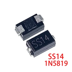 Sma 1N5819 SMD IN5819 1A 40V do-214ac 쇼트키 다이오드 ss14 SS14, 100 개