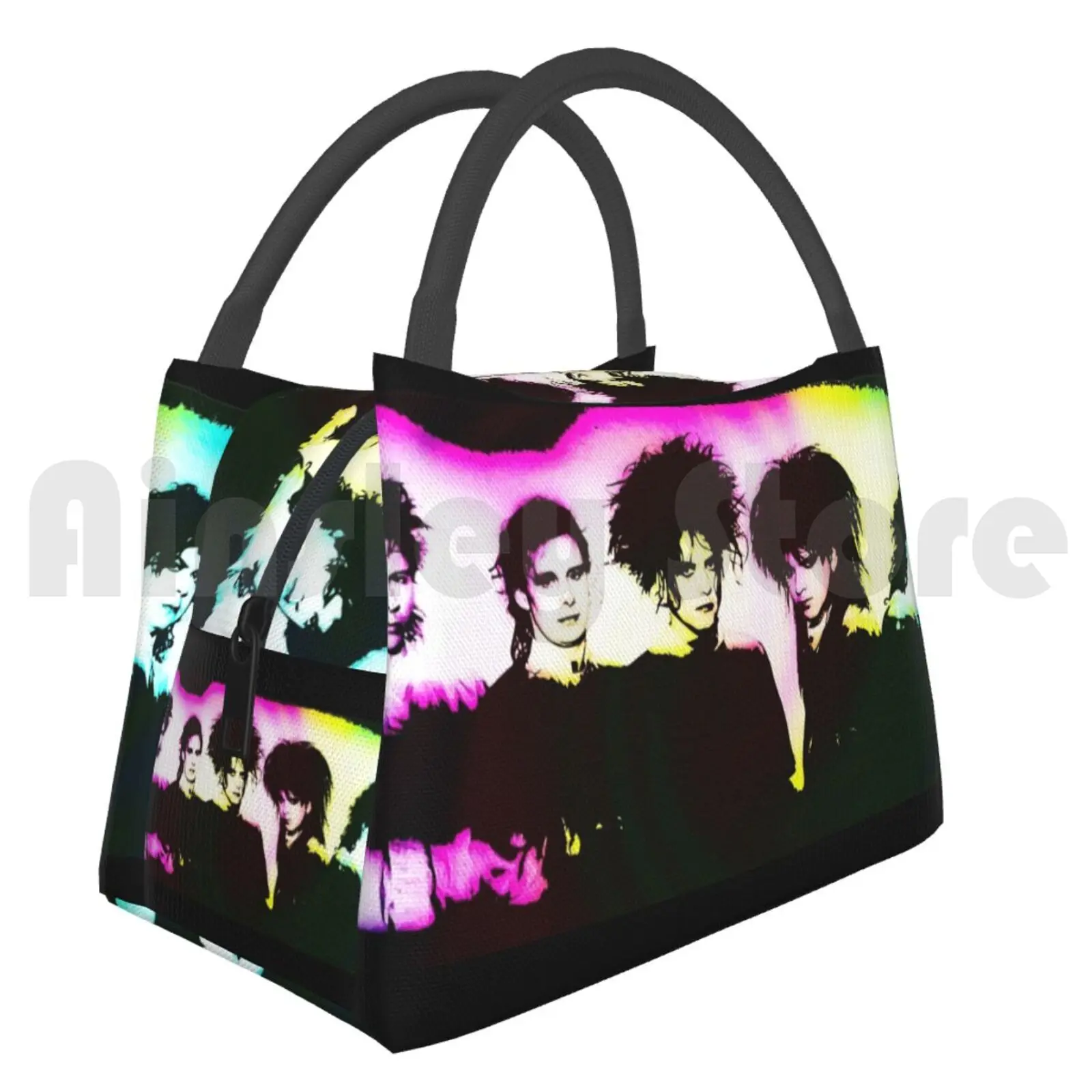 Cooler Lunch Bag Picnic Bag Primary Primary Punk Rock Alternative Robert Smith Cure Gallup Tolhurst Williams