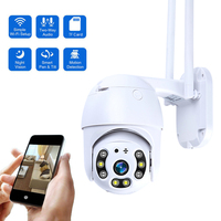 2MP 1080P WiFi Security Camera Outdoor PTZ Speed Dome Human Detection IP Camera 4X Zoom CCTV Home Safety Color Night Vision