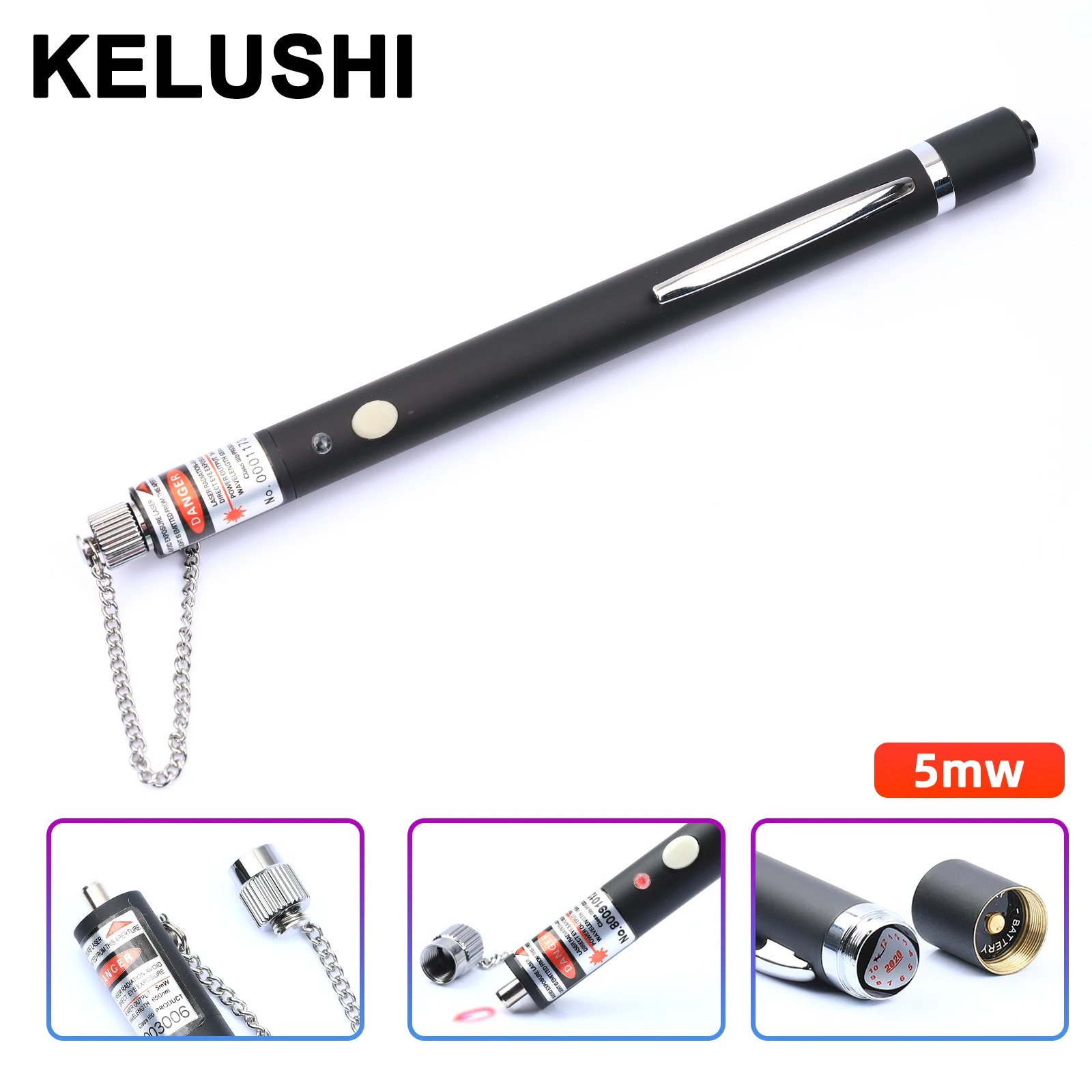 

KELUSHI 1-5mW Visual Fault Locator Fiber Optic Pointer Cable Tester Meter for CATV Fiber Tester Fiber Tool