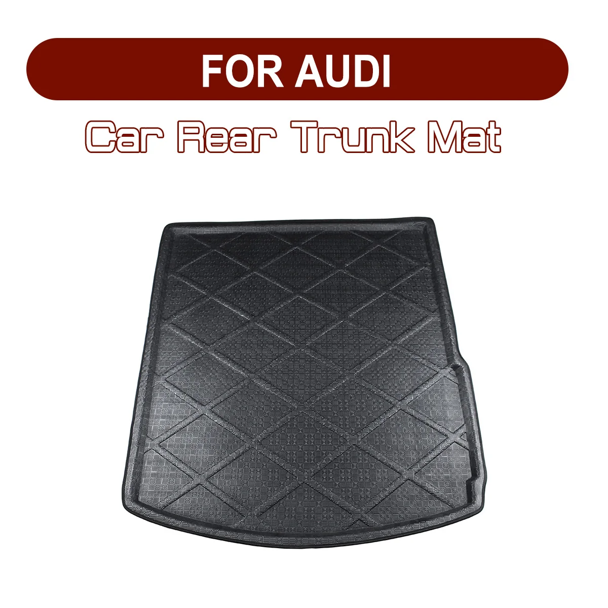 For AUDI A1 A3 A4 A4L A5 A6 A6L Q7 Q5 Q3 Car Rear Trunk Boot Mat Floor Mats Anti Mud Carpet Cargo Waterproof