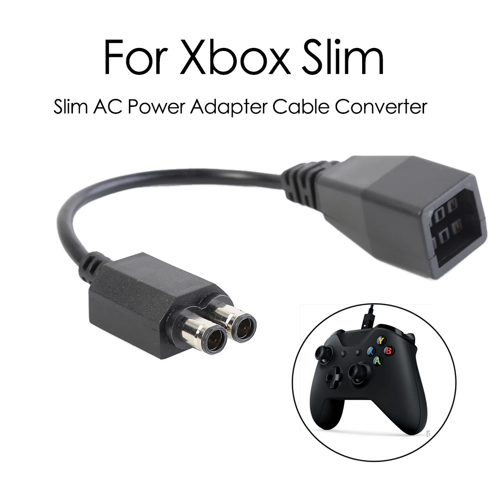 Gaming Transfer Cable Cord Wire For Microsoft Xbox 360 to Xbox Slim/One/E AC Power Supply Adapter Cable Transformer Converter