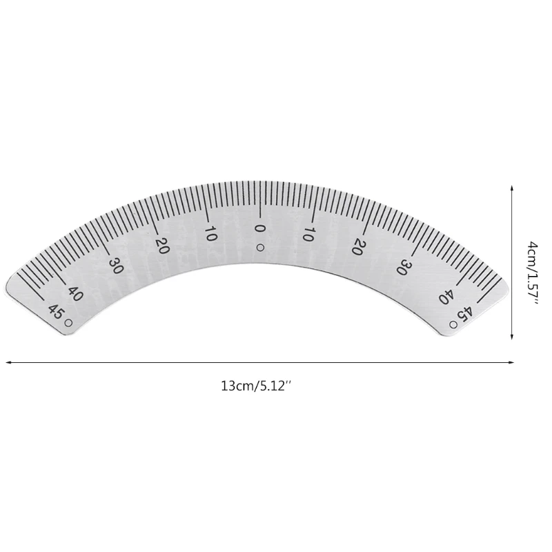 Angle Plate Scale ruler 45 Degree Angle Arc M1197 Protractors Milling Machine Part - Measuring Gauging Tools