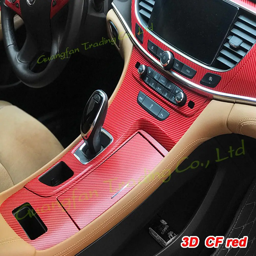 

For Buick LaCrosse 2016-2021 Car-Styling 3D/5D Carbon Fiber Car Interior Center Console Color Molding Sticker Decals Accessories