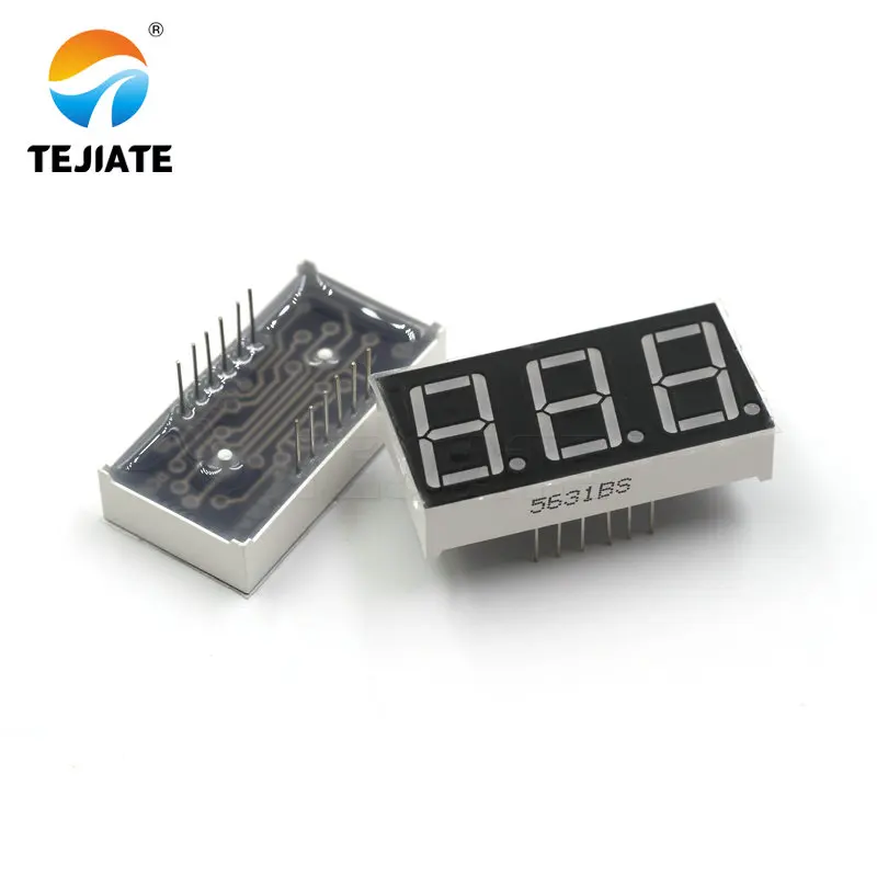 0.56 Inch Led Display 7 Segment 1 Bit/2 Bit/3 Bit/4 Bit Digit Buis Rood gemeenschappelijke Kathode/Anode Digitale 0.56 Inch Led 7 Segment