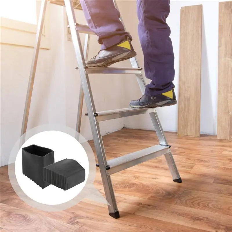 2Pcs Household Ladder Non-Slip Pads Ladder Feet Covers Ladder Safety Anti Slip And Wear Resistant Foot Pad For Miter Ladder