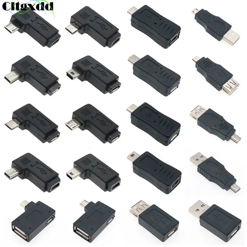 

Cltgxdd 1PCS Micro / Mini USB or USB 2.0 Male Female Printer USB Plug Jack Power Connector Charging Adapter for Phone MP5 ect