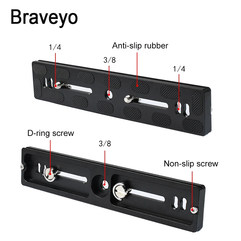 Quick Release Clamp Plate Dslr Camera Long Plate Tripod Monopod Mount Adapter 100 120 150 200 300mm For Arca Swiss Ballhead