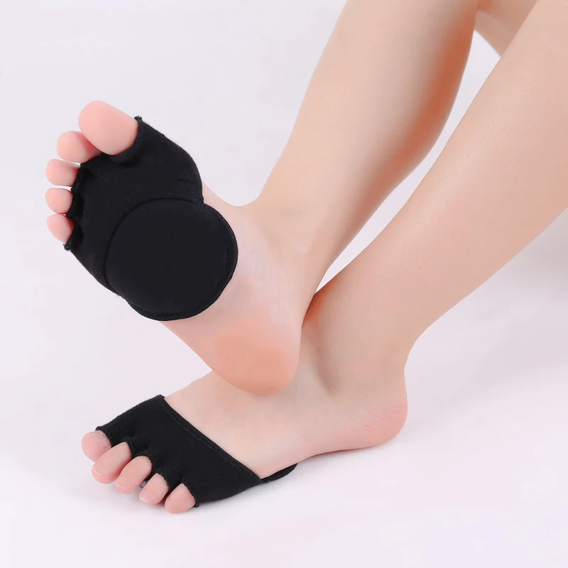 Five-finger Socks Women Socks Invisible Female Summer Open Toe Thickened Soles Foot Masssge Point Socks Cushions for Shoes