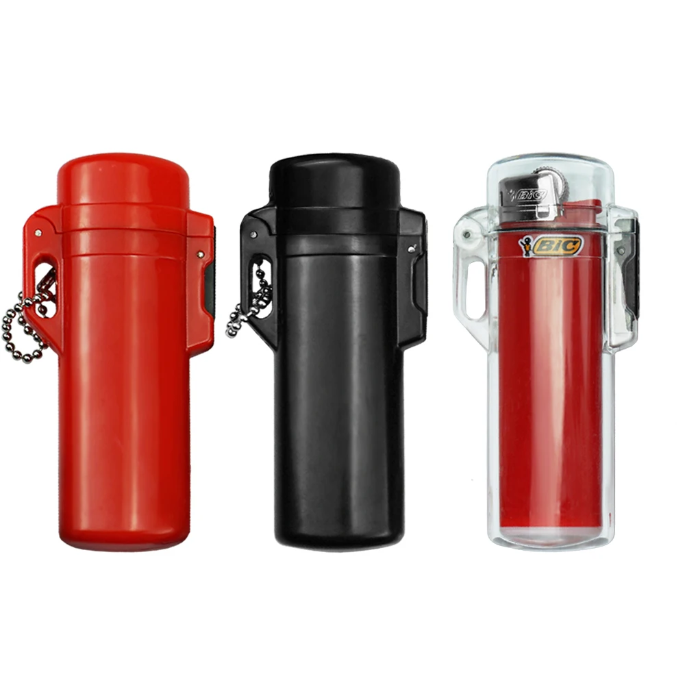 Waterproof Lighter Case High Grade Plastic Gas Oil Lighters Sleeve for BIC J3 Lighter Smoking Accessories Men's Gadget Gift