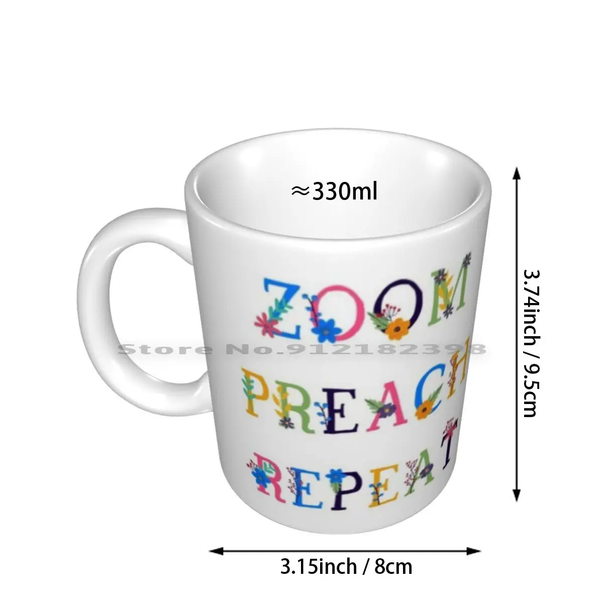 Zoom Preach Repeat Ceramic Mugs Coffee Cups Milk Tea Mug Jw Jw Arts And Jw Souvenir Jw Pionee Creative Trending Vintage Gift