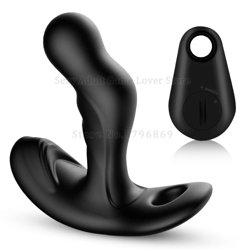 360° Rotating Prostate Massager Scrotum Anal Vibrator Treatment Prostatits Remote Control Butt Plug Erotic Sex Toys For Man Gay