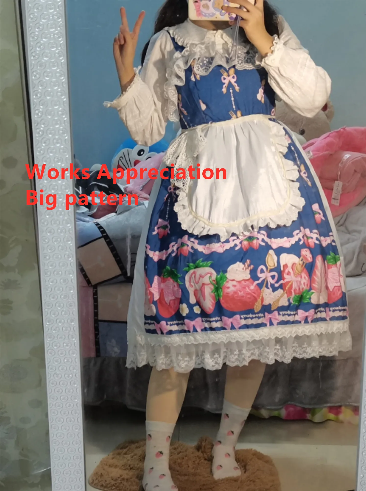 Truskawka bawełniana Slub tkanina lniana Patchwork do szycia tkanin Lolita tkaniny pikowane materiał dziewczyna spódnica obrus ubrania