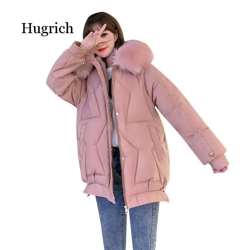 2020 Winter Women Parkas Coat Casual Female Mid-Long Thicken Hooded Big Fur Warm Coat Winter Outwear Snow Wear Jacket