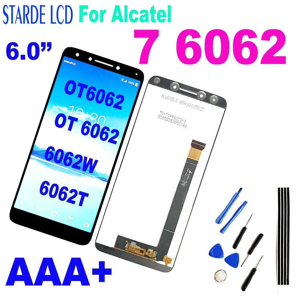 

6.0’’ LCD For Alcatel 7 6062 LCD Display for Alcatel OT6062 OT 6062 6062W 6062T LCD Display Touch Screen Digitizer Assembly