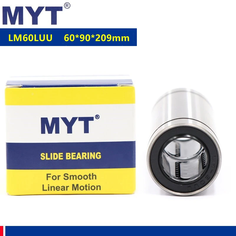 

MYT high precision LM60LUU 60mm Long Type Linear Bushing CNC Linear Bearing LM60L 3d printer parts 60*90*209mm