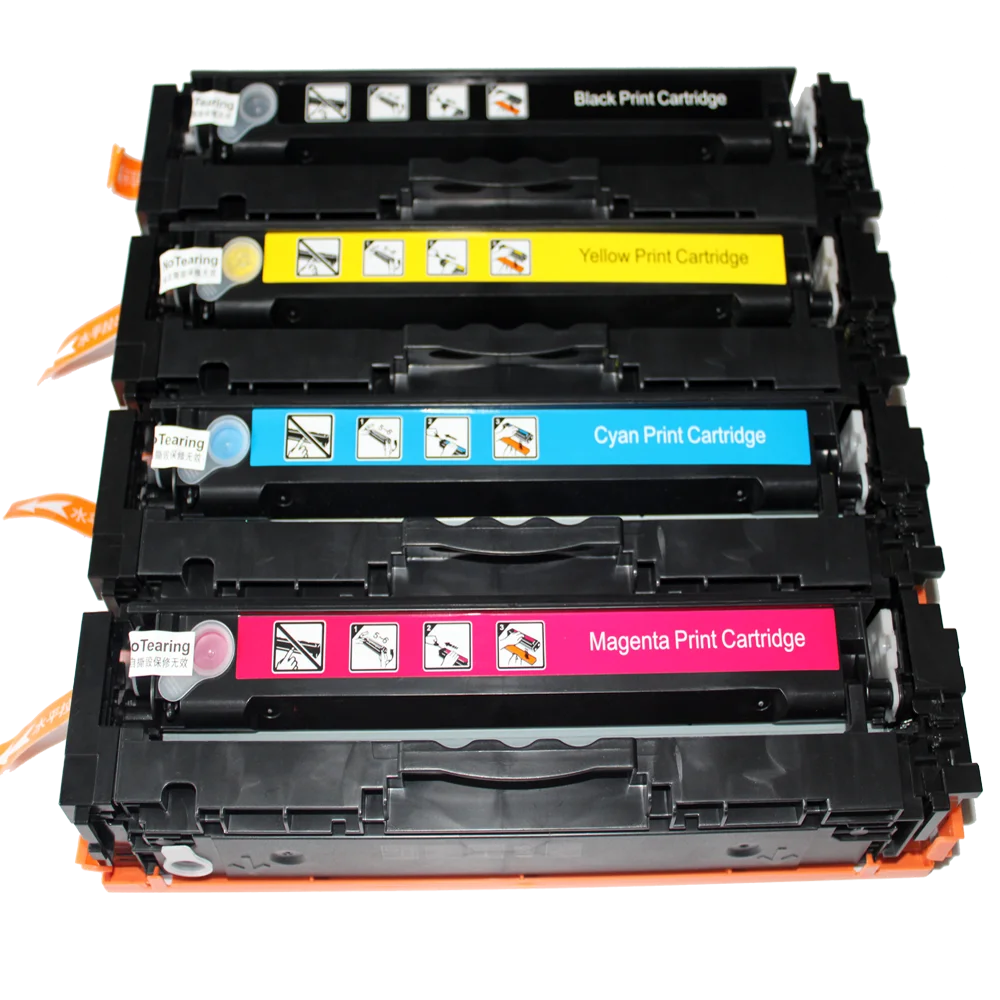 4pack Toner Cartridge hp415x hp414a hp416a Compatible W2020A W2021A W2022A W2023A for HP M453 M453cdw M453cdn Printer (No Chip)