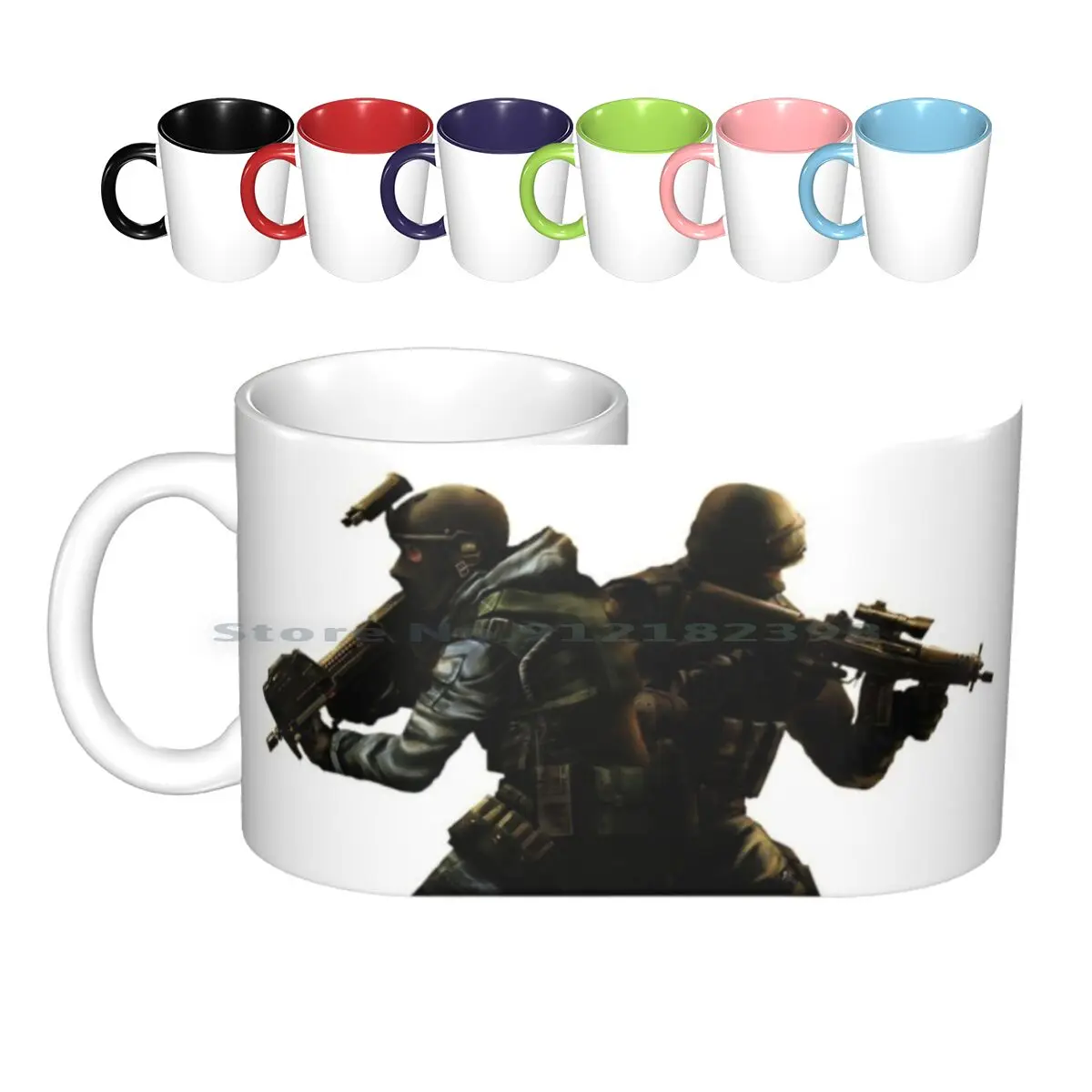 Counter Strike Go Ceramic Mugs Coffee Cups Milk Tea Mug Counter Strike Counter Strike Golang Global Offensive New Trend Modern